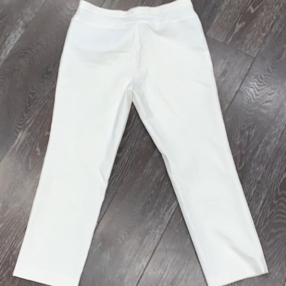 Cream Cropped Pants | 8 | EUC | Akris Punto Slim, but not skinny! - Picture 2 of 8